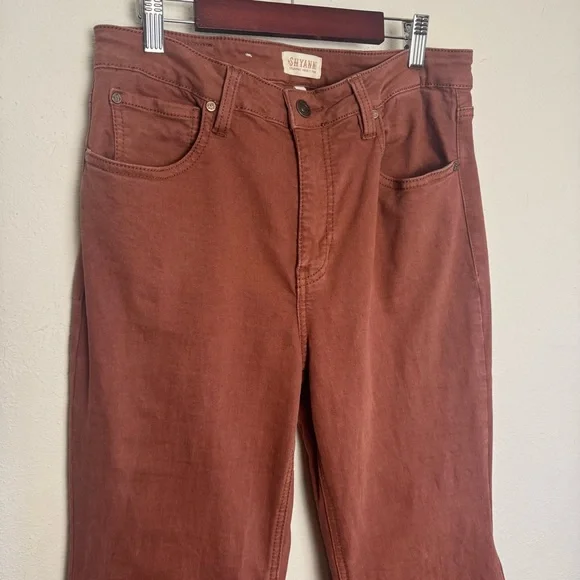 Shyanne Extreme Flare Tulip Western Bohemian High Rise Rust Denim - Picture 6 of 7